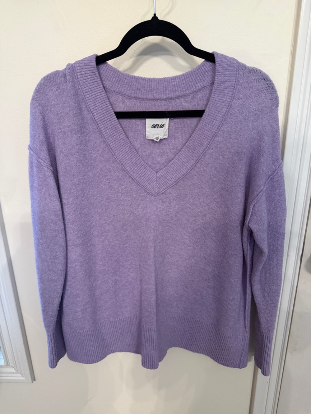 aerie Lilac V-Neck Sweater